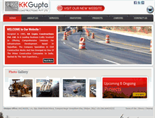 Tablet Screenshot of kkguptaconstructions.com
